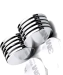 Neodimio diskas magnetai su lipnia puse, 20mm x 3mm, 10 vnt.