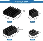 Voogenzek Aliuminio Au&scaron;intuvų Rinkinys Raspberry Pi 4 (20 vnt.)