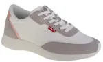 Moteri&scaron;ki žemo profilio sportbačiai su rai&scaron;teliais Levi's, balti