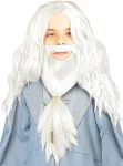 Dumbldoro (Dumbledore) perukas ir barzda vaikams &ndash; &bdquo;Haris Poteris&ldquo; (Harry Potter)