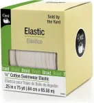 Dritz medvilninė elastinė juosta maudymosi kostiumėliams 1/4 colio x 75 jardų - natūrali