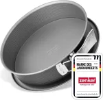 Zenker torto forma su nuimamu kra&scaron;tu ir apsauga nuo pratekėjimo - auk&scaron;tos kokybės kepimo forma idealiam tortui ir pyragams, 2550 ml, atspari kar&scaron;čiui iki 230&deg;c, sidabrinė
