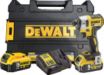 Dewalt Smūginis suktuvas DCF887P2, 18 V (2 x 5Ah) Li-ion XR, be&scaron;epetėlinis