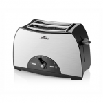 Skrudintuvas ETA | Toaster | ETA216690000 | Power 800 W | Number of slots 2 | Housing material Nerūdijantis plienas, plastikas | Juodas / Stainless Steel