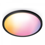WiZ Smart WiFi SuperSlim Ceiling 545mm, Black | 32 W | 2200-6500 K (RGB) | 8720169072671