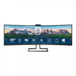 Philips | SuperWide curved LCD display | 499P9H/00 | 48.8 " | VA | Dual QHD | 32:9 | 70 Hz | 5 ms | 5120 x 1440 pixels | 450 cd/m&sup2; | Headphone out | HDMI ports quantity 2 | Black