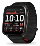 Garmin Venu X1 I&scaron;manusis laikrodis Black, Slate Titanium Caseback / Black ComfortFit Nylon Band | 010-02980-02
