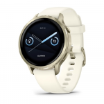 Garmin Venu 4 I&scaron;manusis laikrodis 41 mm Lunar Gold / Bone Silicone Band | 010-03013-00