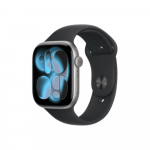 Apple Watch Series 11 GPS 46mm Space Grey Aluminium Case with Black Sport Band - M/L | Apple | MEV44ET/A