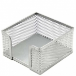 Dėžutė lapeliams Forpus, 9.5x9.5cm, sidabrinė, perforuoto metalo  1005-007 | FO30553,200-08015