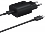Samsung EP-TA800 Super Fast Charging 25W Įkroviklis USB-C + Kabelis USB-C, Juoda | EP-TA800XBEGWW