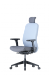 Up Up Athene ergonominė biuro kėdė Juoda, Pilkas + Mėlynas audinys | Athene/BL