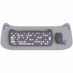 CANYON HSET-W6 EN Keyboard+Mouse Kitty Edition AAA+АА Wireless Violet | CNS-HSETW6VT