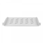 Lanberg 19" fixed shelf 1U/483x315mm, max load capacity up to 25kg | AK-1008-S | Grey