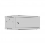 Lanberg Wall mounted installation cabinet 19" 4U 600X450 | WF01-6404-00S | Gray