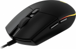 Logitech G203 Lightsync Laidinė žaidimų pelė, USB-A, 8000 DPI, Juoda | 910-005796