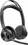Poly Voyager Focus 2 MS Teams Belaidės ausinės, Bluetooth, USB-C/A Adapter, Charging stand, Juoda | 9T9J6AA#AC3