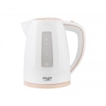 Adler | Kettle | AD 1264 | Standard | 2200 W | 1.7 L | Plastic | 360&deg; rotational base | White