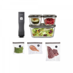 Caso | Vacu OneTouch Vacuum sealer Eco-Set | Black | 01169