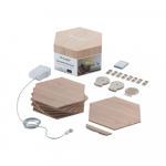 Nanoleaf | Elements Wood Look Hexagons Starter Kit (7 panels) | Cool White + Warm White | NL52-K-7002HB-7PK