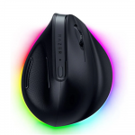 Razer Pro Click V2 Vertical Ergonomic Belaidė pelė RF Wireless+Bluetooth+USB-C, 30000 DPI, Juoda | RZ01-05250100-R3G1