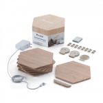 Nanoleaf | Elements Wood Look Hexagons Starter Kit (13 panels) | Cool White + Warm White | NL52-K-3002HB-13PK