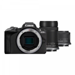 Canon | EOS R50 + RF-S 18-45mm F4.5-6.3 IS STM + RF-S 55-210mm F5-7.1 IS STM (SIP) | Megapixel 24.2 MP | Image stabilizer | ISO sensitivity (max) 32000 | Display diagonal 2.95 " | Wi-Fi | Video recording | Automatic, manual | CMOS | Black | 5811C023