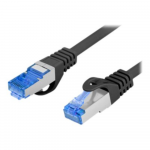 Lanberg | Patchcord Cat.6A S/FTP LSZH CCA | PCF6A-10CC-0200-BK | 2 m | Black