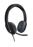 Logitech H540 Laidinės ausinės, USB-A, Juoda | 981-000480