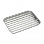 Barbecook | Reusable stainless steel grill pan, 34.5 x 24 x 3 cm | BC-ACC-7079