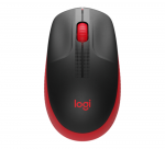 Logitech M190 Full-Size Belaidė pelė, RF Wireless, 1000 DPI, Raudona (SPEC) | 910-005908/SPEC
