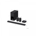 Sony | HT-S40R 5.1ch Home Cinema Soundbar with Wireless Rear Speakers | Black | No | USB port | Wi-Fi | Bluetooth | Wireless connection | HTS40R.CEL