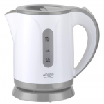 Adler | Kettle | AD 1371g | Electric | 850 W | 0.8 L | Stainless steel/Polypropylene | 360&deg; rotational base | White/Grey | AD 1371 grey