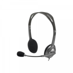 Logitech | Stereo headset | H111 | Built-in microphone | 3.5 mm | Grey | 981-000593