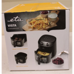 I&Scaron;PARDAVIMAS. ETA | Hot air fryer | ETA016890000 Vista | Power 1300 W | Capacity 4.3 L | Hot air technology | Black | DAMAGE PACKAGING | ETA016890000SO