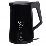 Adler | Kettle | AD 1345b | Electric | 2200 W | 1.7 L | Stainless steel | 360&deg; rotational base | Black | AD 1345 black