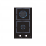 CATA | Hob | SCI 3002 BK | Gas on glass | Number of burners/cooking zones 2 | Rotary knobs | Black | 08047410