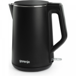 Gorenje | Kettle | K15DWBK | Electric | 2200 W | 1.5 L | Stainless steel | 360&deg; rotational base | Black