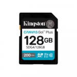 Kingston | Canvas Go! Plus | 128 GB | SD | Flash memory class Class 10, UHS-I, U3, V30 | SDG4/128GB
