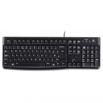 Logitech K120 Standard Wired &bull; Virtually silent, low-profile keys&bull; Industry standard layout with full-size F-keys and number pad&bull; Sleek, thin profile keyboard with a spill-resistant design*&bull; Plug-and-play USB connection&bull; Bold, bright white characters ...