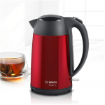 Bosch | Kettle | DesignLine TWK3P424 | Electric | 2400 W | 1.7 L | Stainless steel | 360&deg; rotational base | Red