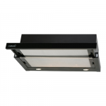 CATA | Hood | TF 2003 600 GBK | Telescopic | Energy efficiency class C | Width 60 cm | 390 m&sup3;/h | Mechanical control | LED | Black Glass | 02017203