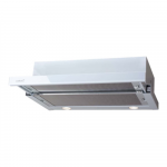 CATA | Hood | TF 2003 600 GWH | Telescopic | Energy efficiency class C | Width 60 cm | 390 m&sup3;/h | Mechanical control | LED | White Glass | 02017202