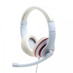 Gembird | Stereo Headset | MHS 03 WTRD | 3.5 mm | White with Red Ring | Headset | MHS-03-WTRD