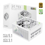 Gamemax Power Supply, 80 PLUS, Gold | GX PRO 1050G WH | 1050 W