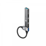 Goobay Slim 4-Port USB Hub, USB-A to USB-A, 5 Gbit/s | 74456