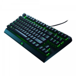 Razer BlackWidow V3  Yellow Switch; Transparent switch housing; Doubleshot ABS keycaps; Multi-function digital roller; Razer Synapse 3 enabled; Cable routing options; N-key roll-over; Fully programmable keys with on-the-fly macro recording; Gaming mo ...