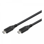 Goobay USB-C&trade; Cable, USB 3.2, 100 W, 10 Gbit/s, Power Delivery, 2 m, Black | Goobay | 74202