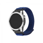 Fixed | Sporty Strap for Garmin QuickFit 22mm | 160-210 mm | Dark blue | Nylon | FIXNST2-QF22MM-DBL