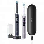 Oral-B | Electric Toothbrush | iO 9 Series Duo | Rechargeable | For adults | Number of brush heads included 2 | Number of teeth brushing modes 7 | Black Onyx/Rose | iO9 Duo Black Onyx/Rose